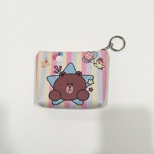NEW❤️Brown & Friends pouch Keychain Pouch